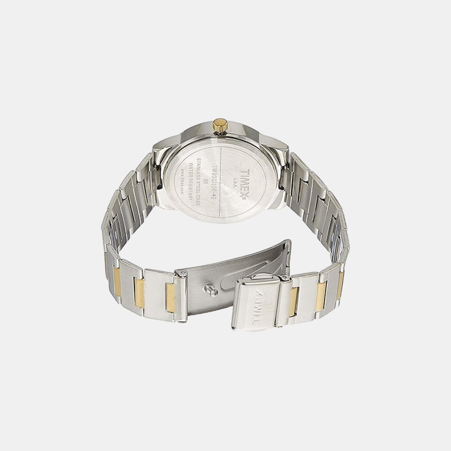 Fashion Women Quartz Silver Dial Analog Stainless Steel Watch TW000J108