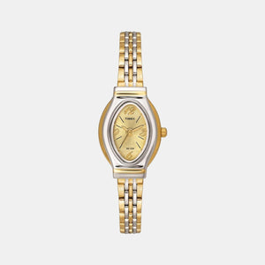 Classics Women Quartz Gold Dial Analog Stainless Steel Watch TW000JW26