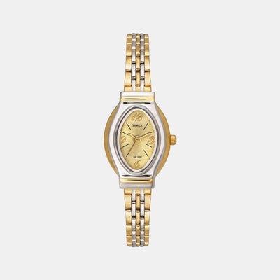 Classics Women Quartz Gold Dial Analog Stainless Steel Watch TW000JW26