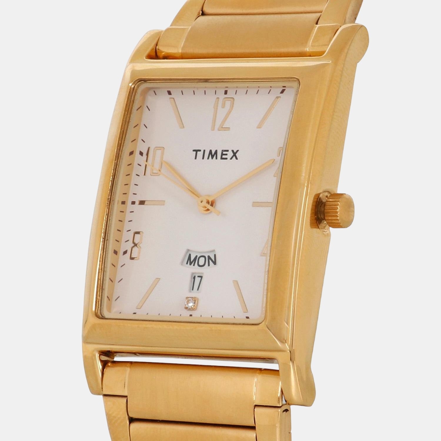 Classics Men Quartz White Dial Analog Stainless Steel Watch TW000L517