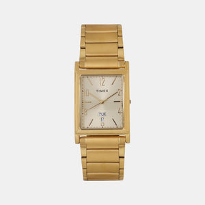 Classics Men Quartz Gold Dial Analog Stainless Steel Watch TW000L518