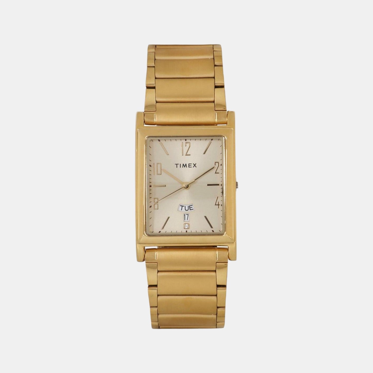 Classics Men Quartz Gold Dial Analog Stainless Steel Watch TW000L518