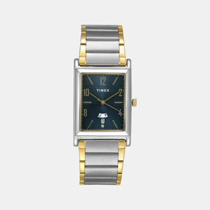 Classics Men Quartz Blue Dial Analog Stainless Steel Watch TW000L519