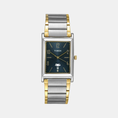 Classics Men Quartz Blue Dial Analog Stainless Steel Watch TW000L519