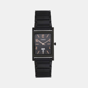 Classics Men Quartz Black Dial Analog Stainless Steel Watch TW000L521