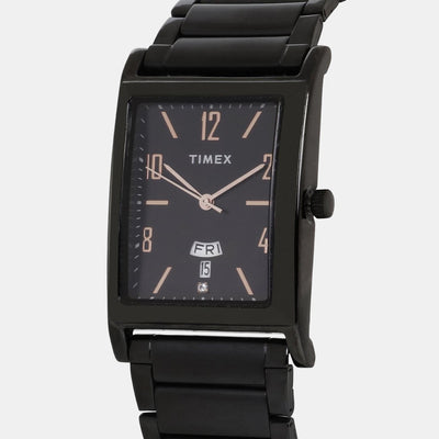 Classics Men Quartz Black Dial Analog Stainless Steel Watch TW000L521