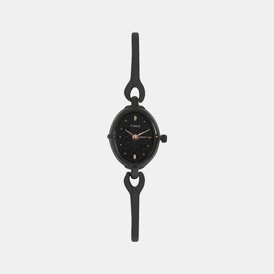 Classics Women Quartz Black Dial Analog Stainless Steel Watch TW000LK25
