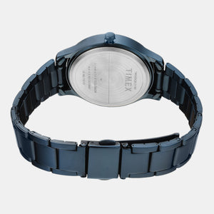 Fashion Women Quartz Blue Dial Multi-Function Stainless Steel Watch TW000Q819