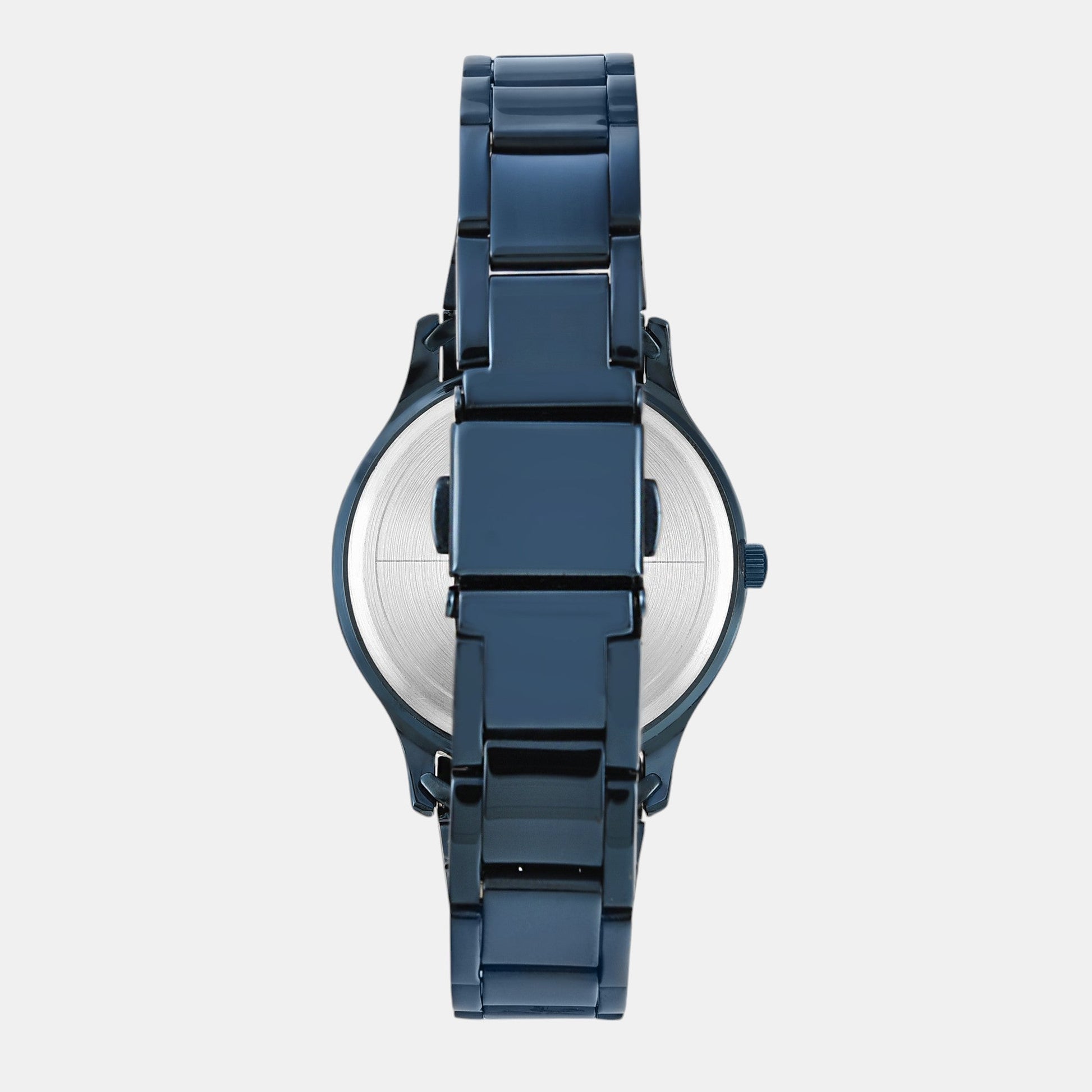Fashion Women Quartz Blue Dial Multi-Function Stainless Steel Watch TW000Q819