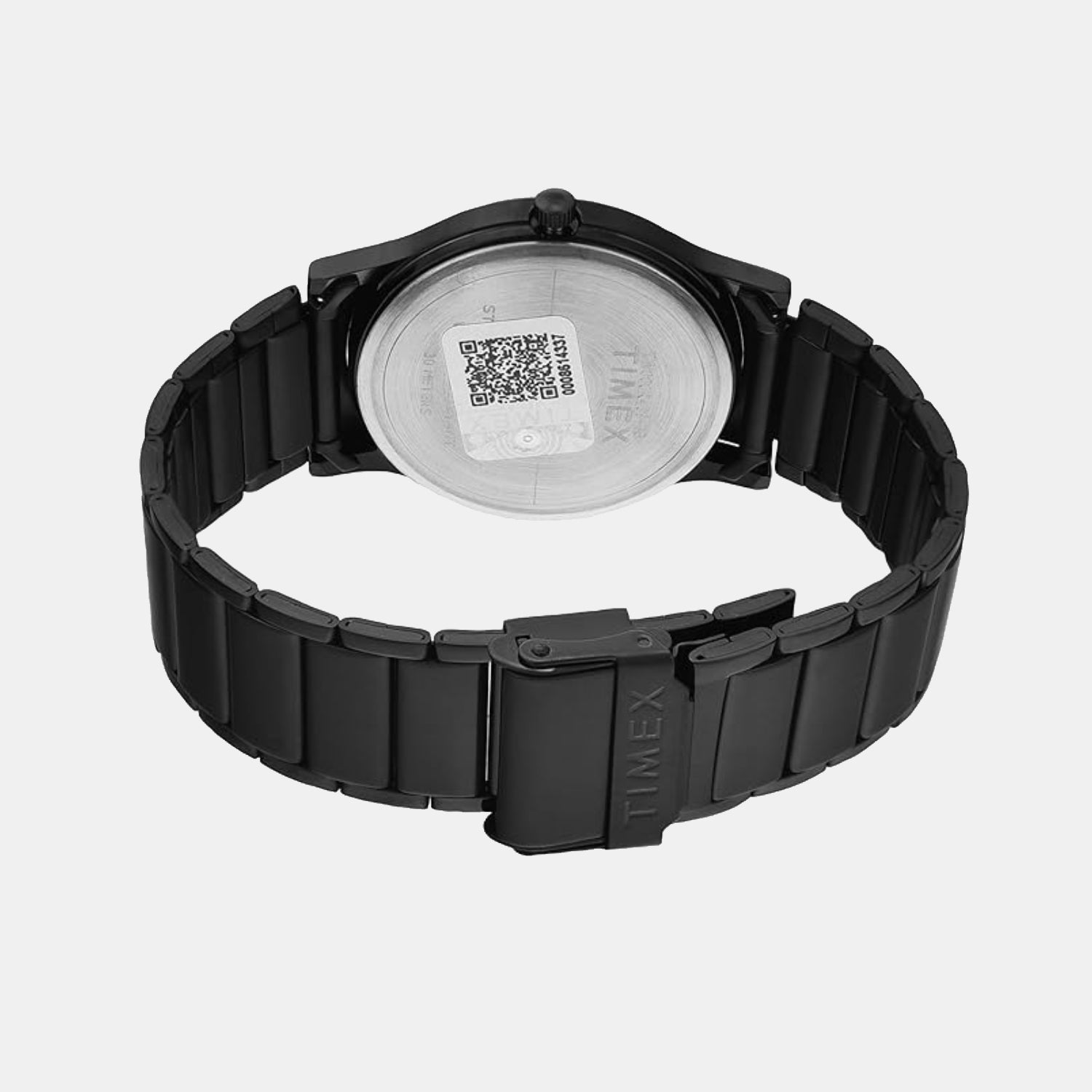 Fashion Men Quartz Black Dial Analog Stainless Steel Watch TW000R459