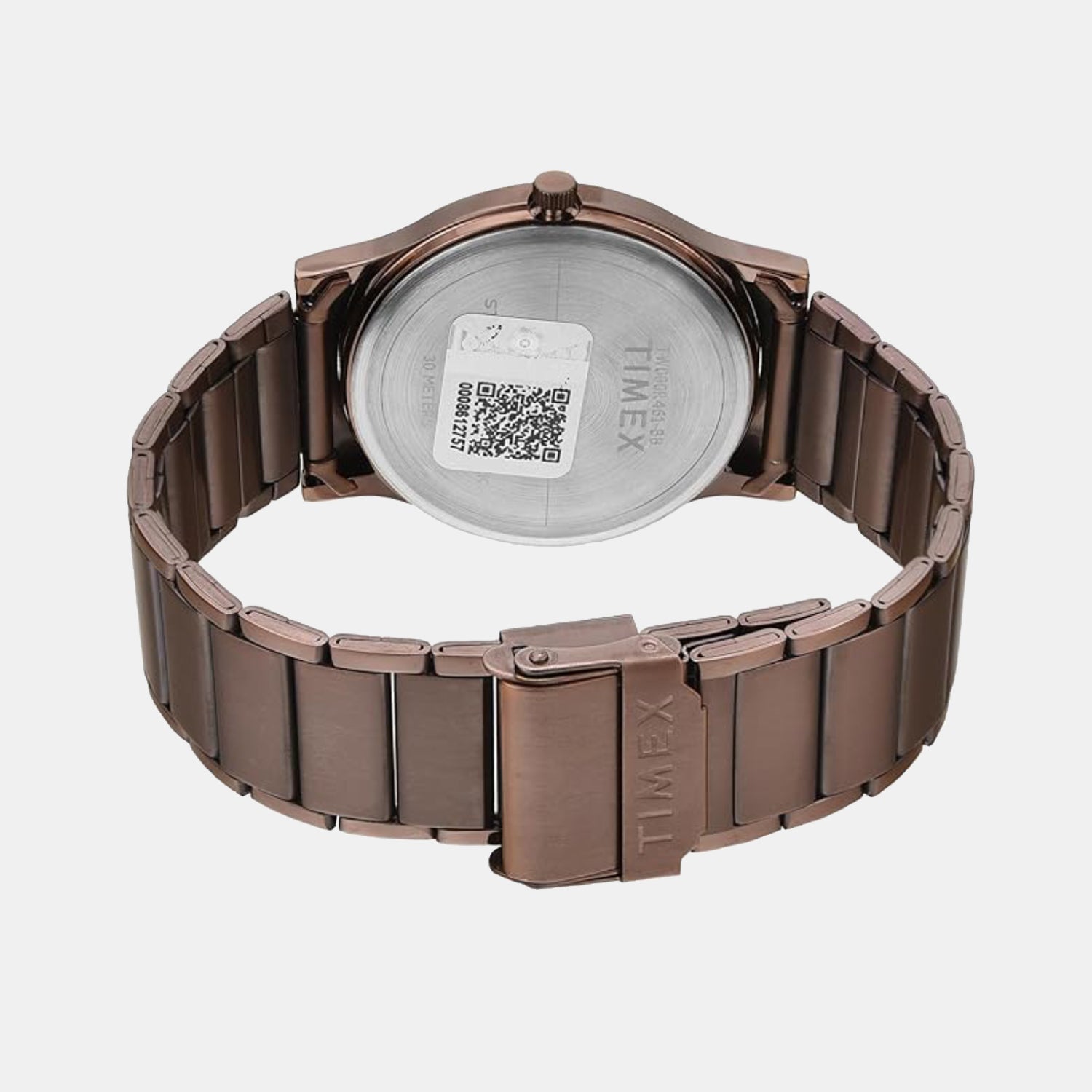 Fashion Men Quartz Brown Dial Analog Stainless Steel Watch TW000R461