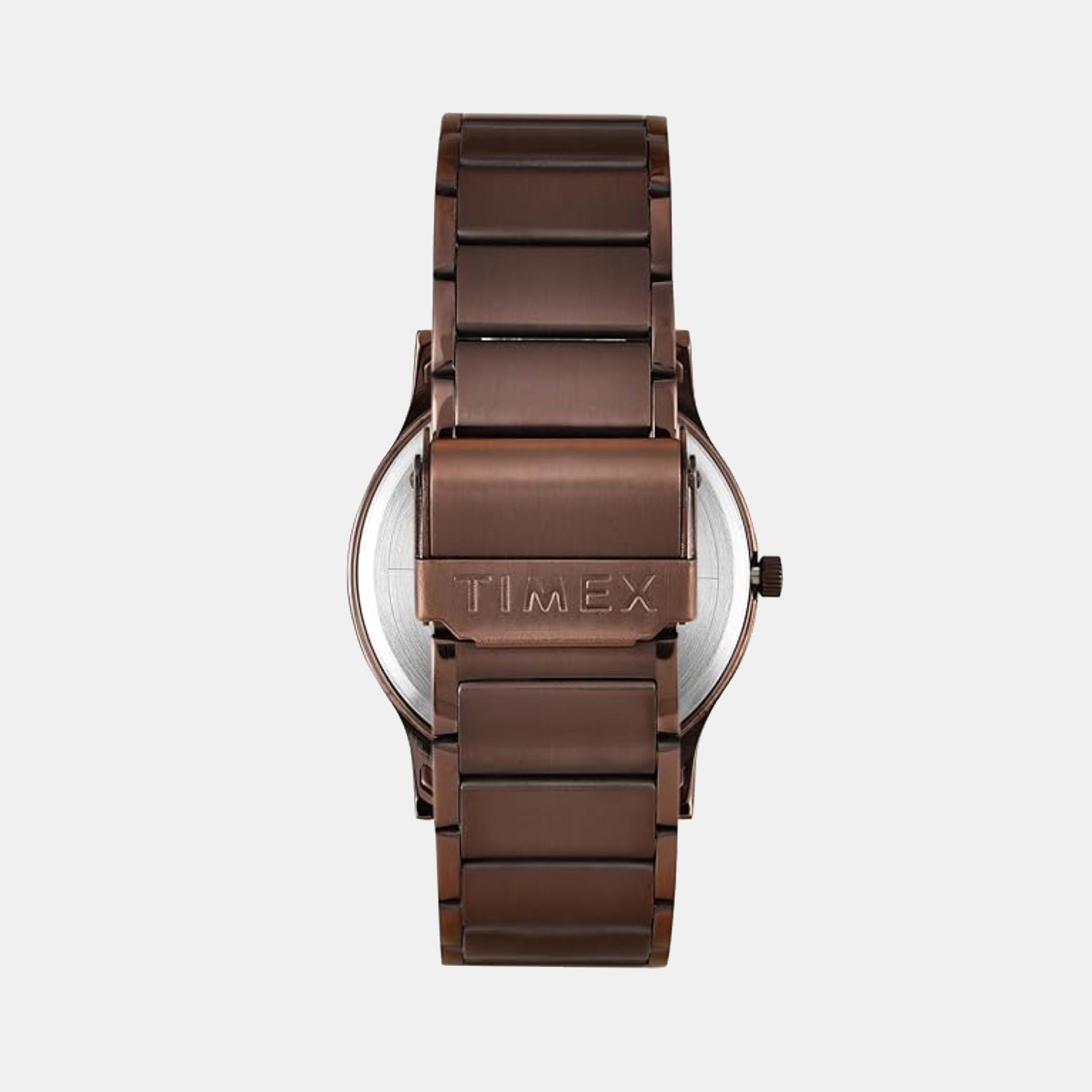 Fashion Men Quartz Brown Dial Analog Stainless Steel Watch TW000R461
