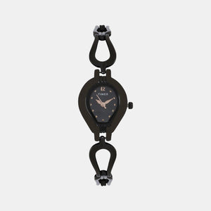 Classics Women Quartz Black Dial Analog Stainless Steel Watch TW000S813