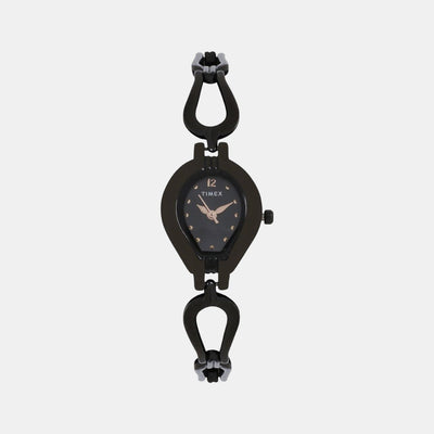 Classics Women Quartz Black Dial Analog Stainless Steel Watch TW000S813