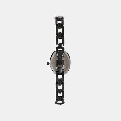 Classics Women Quartz Black Dial Analog Stainless Steel Watch TW000S813