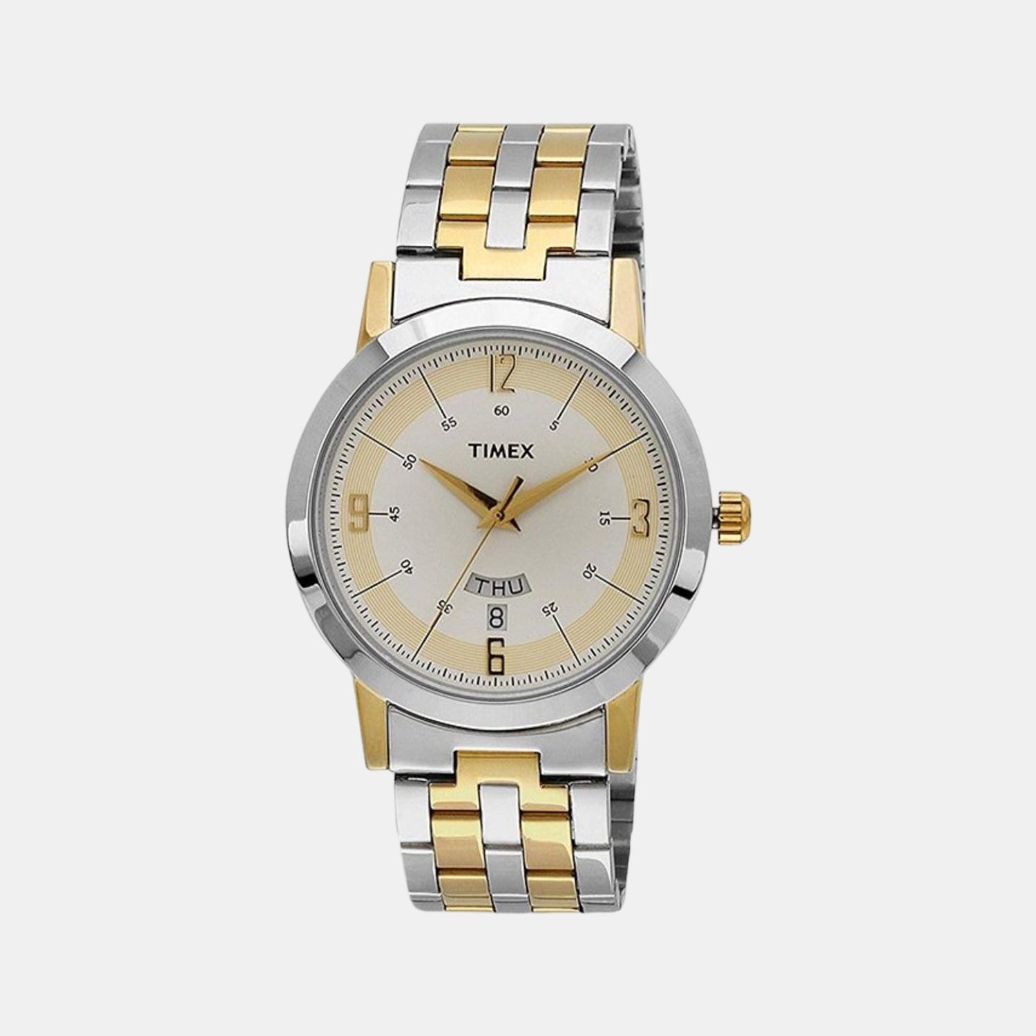 Classics Men Quartz Silver Dial Analog Stainless Steel Watch TW000T120