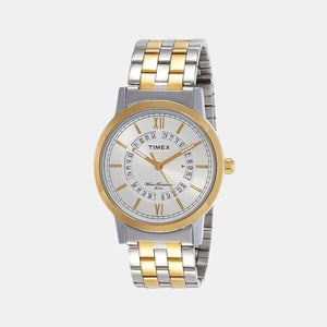 Classics Men Quartz Silver Dial Analog Stainless Steel Watch TW000T128