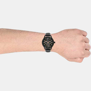 Classics Men Quartz Black Dial Chronograph Leather Watch TW000T143