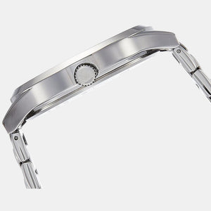 Fashion Men Quartz Grey Dial Chronograph Stainless Steel Watch TW000T307