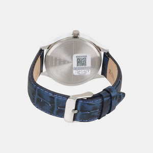 Fashion Men Quartz White Dial Analog Leather Watch TW000T316