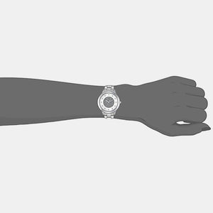 Fashion Women Quartz Silver Dial Analog Stainless Steel Watch TW000T611