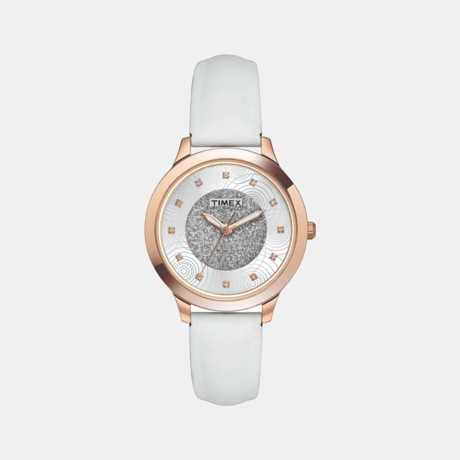 Fashion Women Quartz Silver Dial Analog Stainless Steel Watch TW000T615