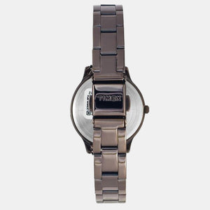 Fashion Women Quartz Brown Dial Analog Stainless Steel Watch TW000T632