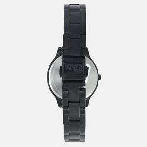 Fashion Women Quartz Black Dial Analog Stainless Steel Watch TW000T633
