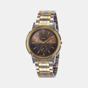 Empera Men Quartz Brown Dial Analog Leather Watch TW000U307