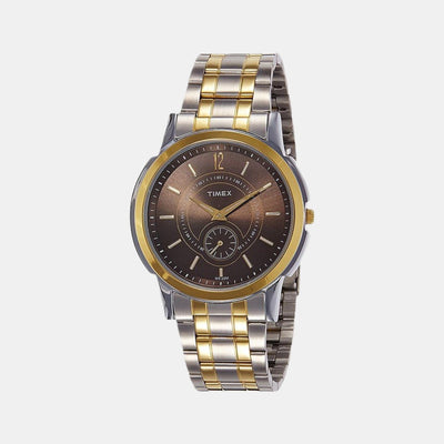 Empera Men Quartz Brown Dial Analog Leather Watch TW000U307