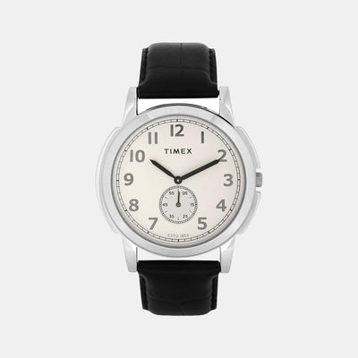 Empera Men Quartz Silver Dial Analog Leather Watch TW000U313