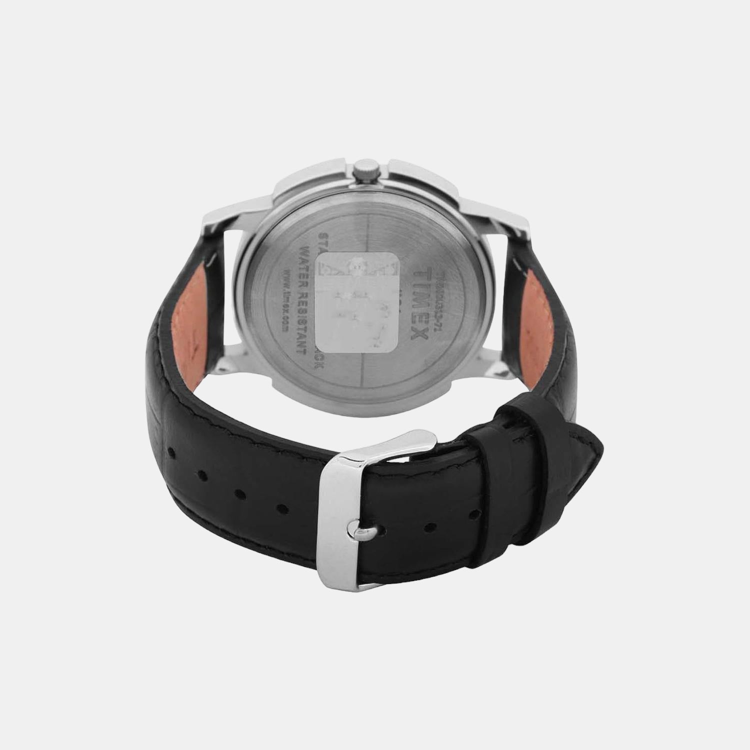 Empera Men Quartz Silver Dial Analog Leather Watch TW000U313