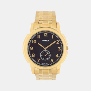 Empera Men Quartz Black Dial Analog Stainless Steel Watch TW000U317