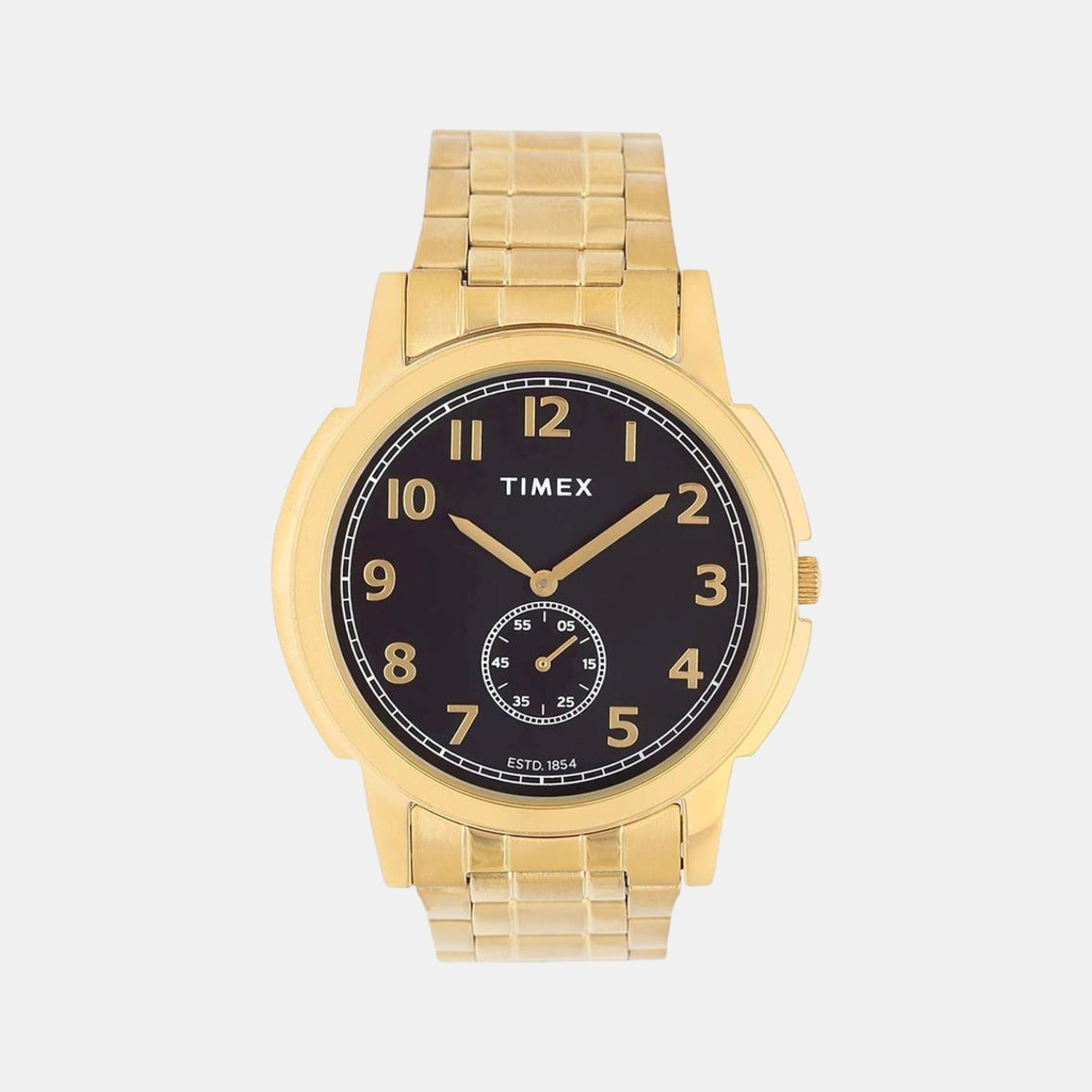 Empera Men Quartz Black Dial Analog Stainless Steel Watch TW000U317