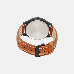 Fashion Men Quartz Blue Dial Chronograph Leather Watch TW000U913