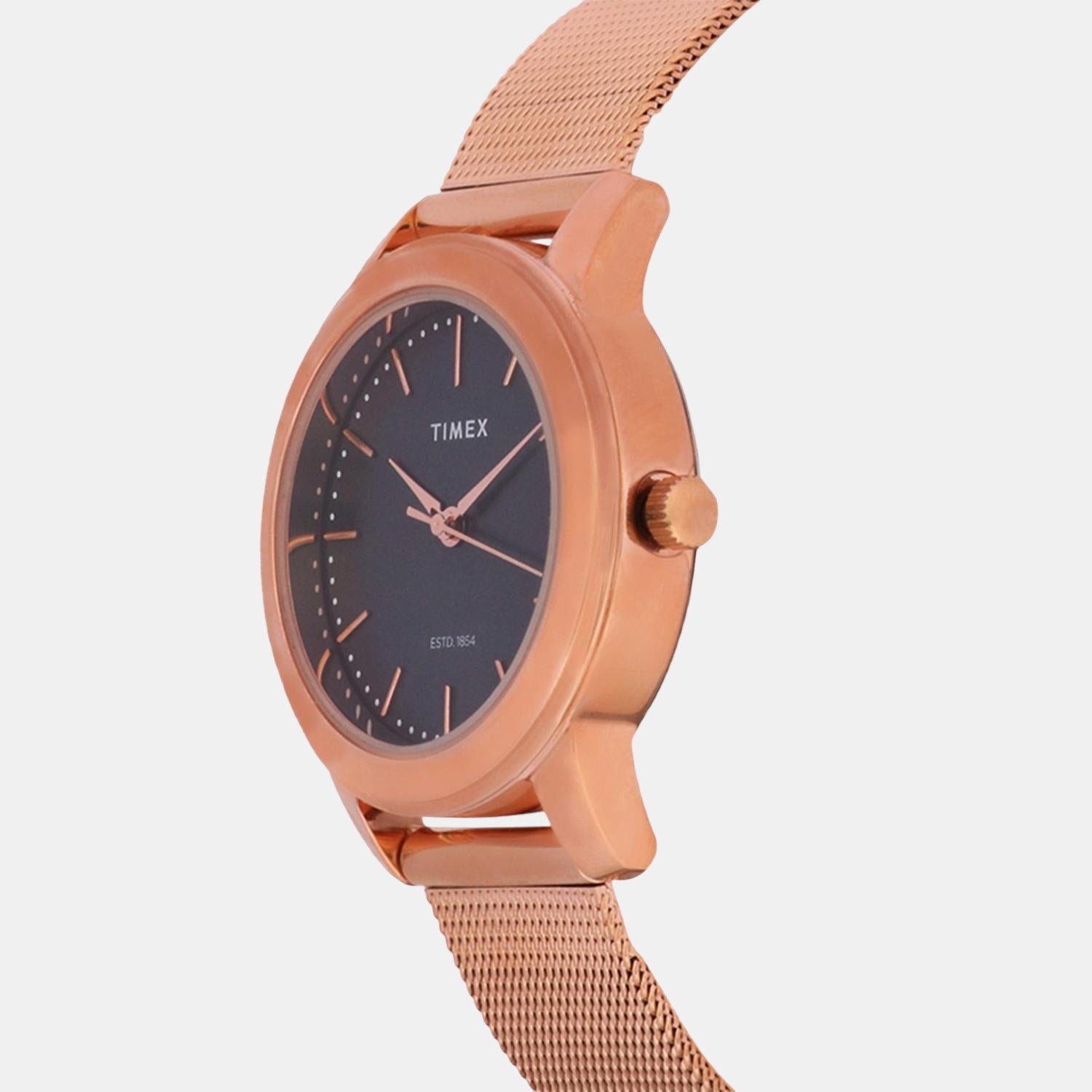 Fashion Women Quartz Blue Dial Analog Stainless Steel Watch TW000W112