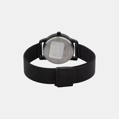 Fashion Women Quartz Black Dial Analog Stainless Steel Watch TW000W114