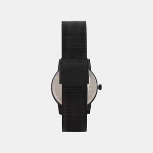 Fashion Women Quartz Black Dial Analog Stainless Steel Watch TW000W114