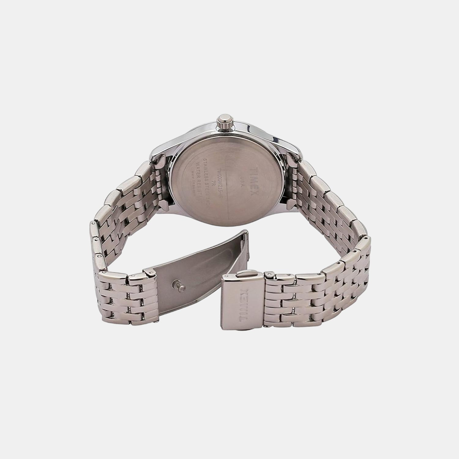 Fashion Women Quartz Red Dial Chronograph Stainless Steel Watch TW000W215