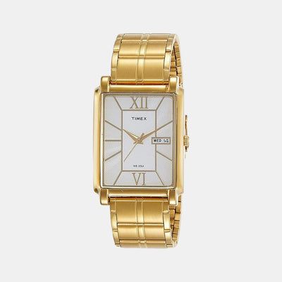 Classics Men Quartz Silver Dial Analog Stainless Steel Watch TW000W905