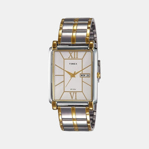 Classics Men Quartz Silver Dial Analog Stainless Steel Watch TW000W908