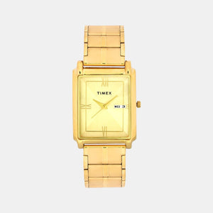 Classics Men Quartz Gold Dial Analog Stainless Steel Watch TW000W910