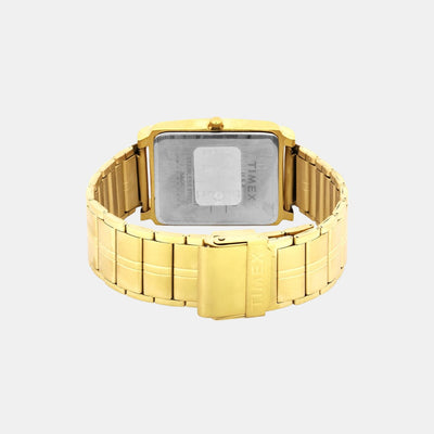 Classics Men Quartz Gold Dial Analog Stainless Steel Watch TW000W910