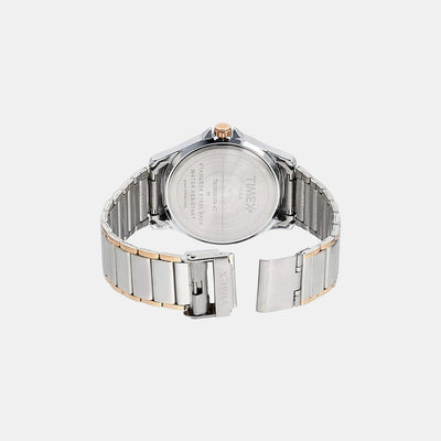 Classics Men Quartz Silver Dial Analog Stainless Steel Watch TW000X109