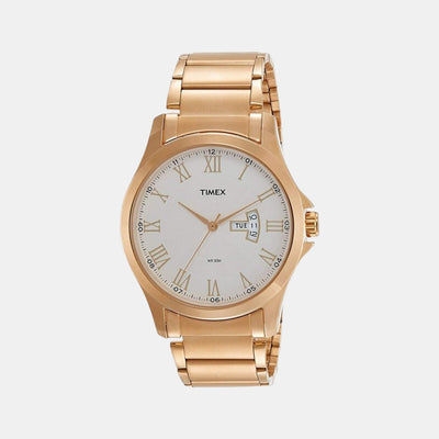 Classics Men Quartz Silver Dial Analog Stainless Steel Watch TW000X110