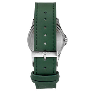Fashion Men Quartz White Dial Analog Leather Watch TW000X138