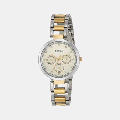 E Class Women Quartz White Dial Chronograph Stainless Steel Watch TW000X213