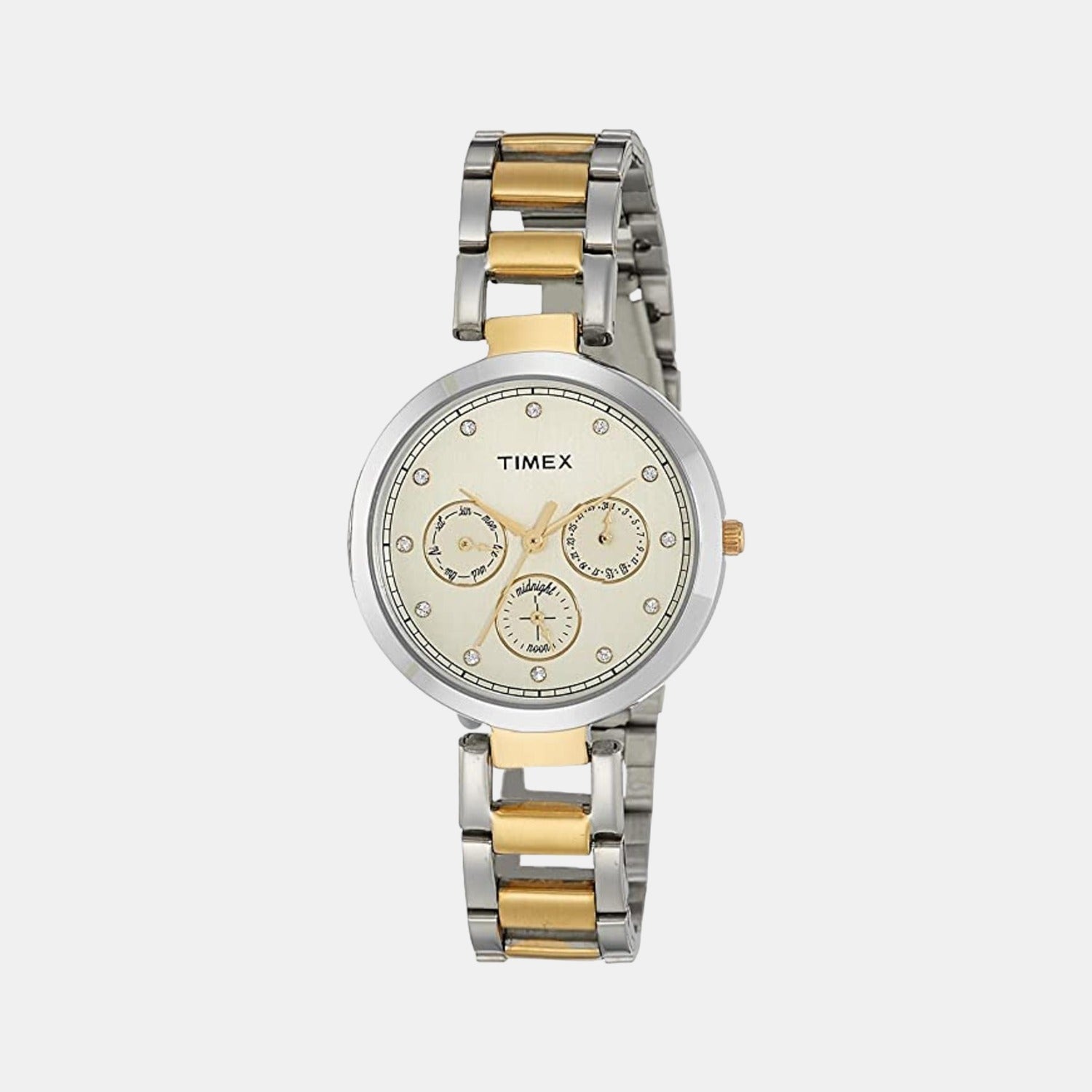 E Class Women Quartz White Dial Chronograph Stainless Steel Watch TW000X213