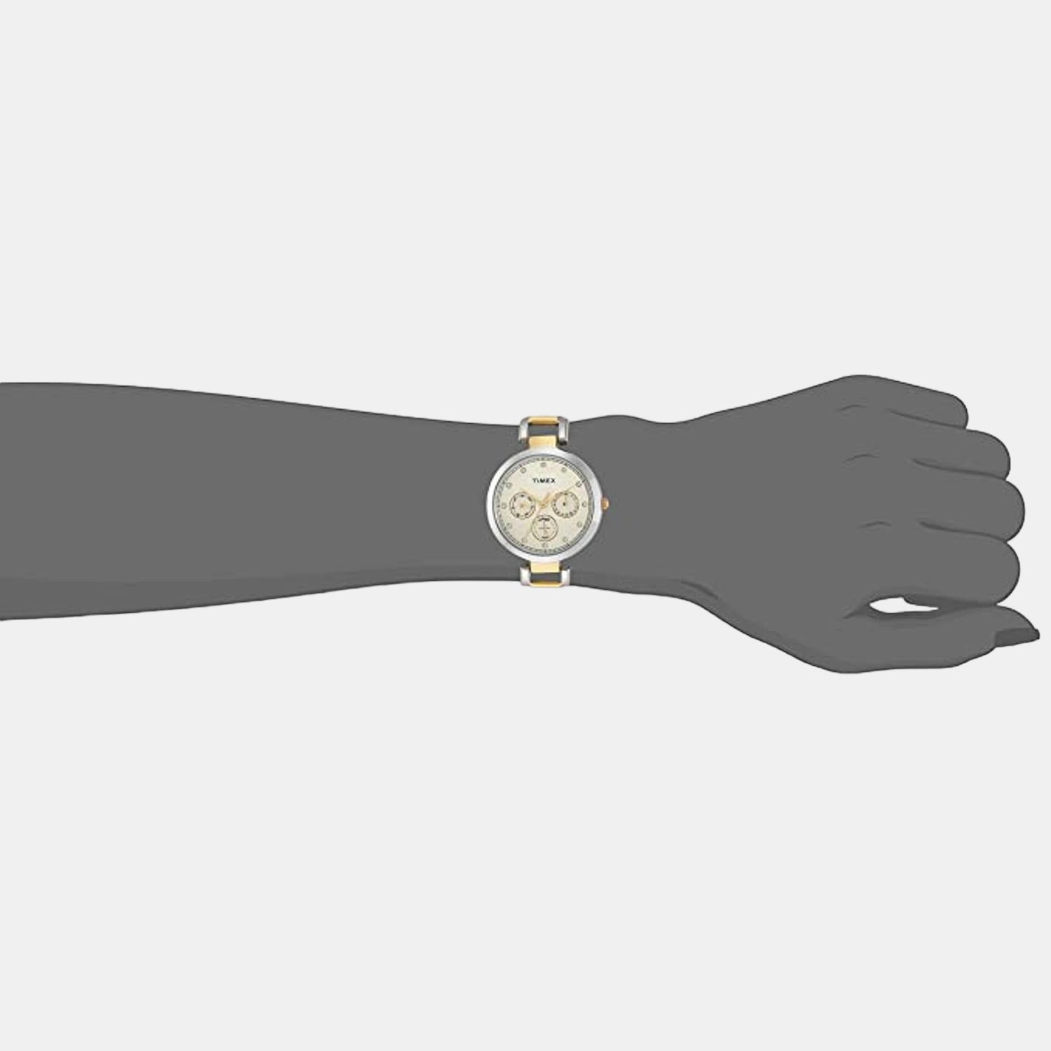 E Class Women Quartz White Dial Chronograph Stainless Steel Watch TW000X213
