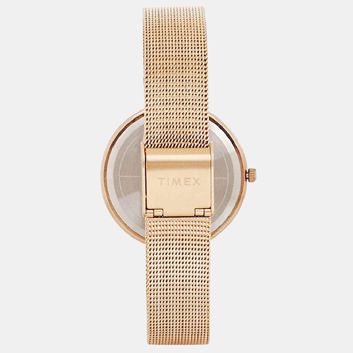 Fashion Women Quartz Rose Gold Dial Analog Stainless Steel Watch TW000X219
